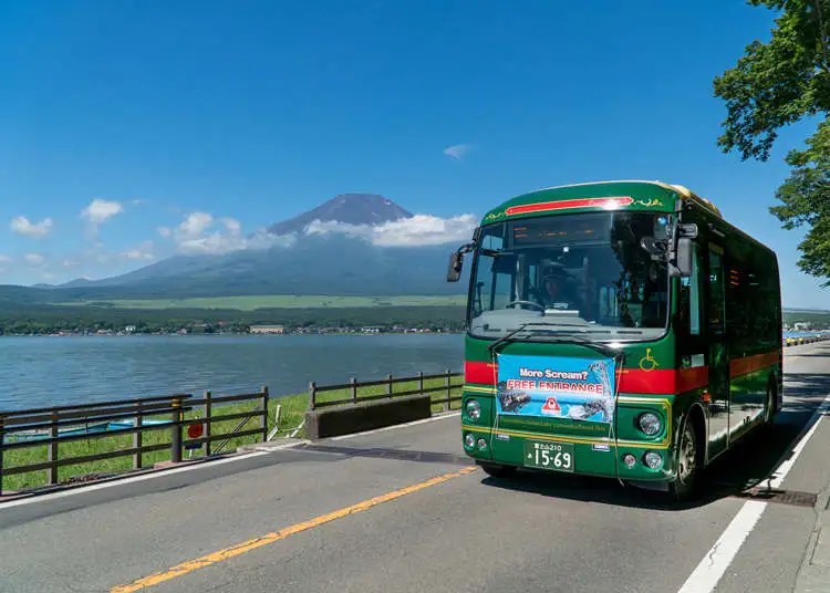 Xe bus đến núi Phú Sĩ