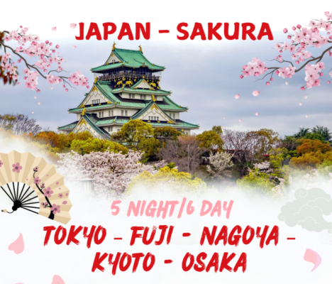 NHẬT BẢN: TOKYO - FUJI - NAGOYA - KYOTO - OSAKA | 6N5Đ