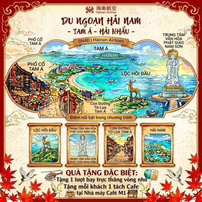 Hải Nam - Tam Á - Hải Khẩu | 5N4Đ - Hainan Airlines - Tháng 07 - 10
